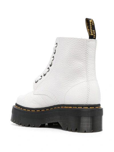 Shop Dr. Martens' Dr. Martens Sinclair Leather Ankle Boots In White