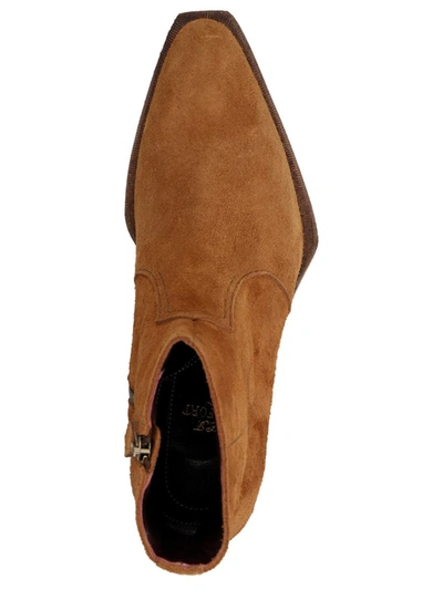 Shop Lidfort Suede Texan Ankle Boots In Brown