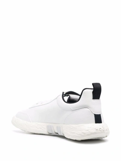Shop Hogan 3r Leather Sneakers In White