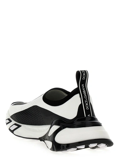 Shop Dolce & Gabbana 'fast' Sneakers In White/black