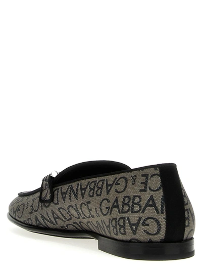 Shop Dolce & Gabbana Coated Logo Loafers In Multicolor