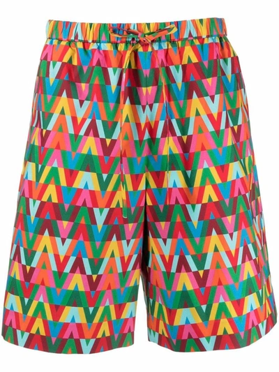 Shop Valentino Bermuda Clothing In Multicolour