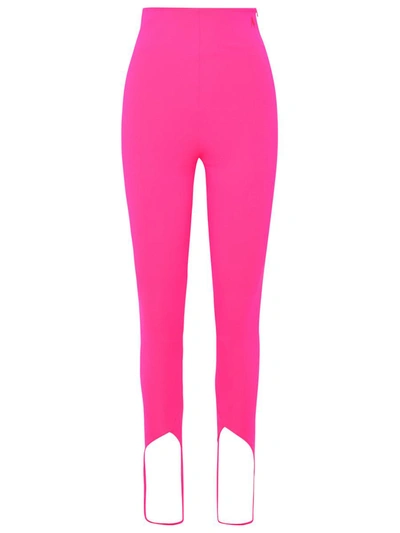Shop Attico The  Fuchsia Polyamide And Viscose Pants In Pink
