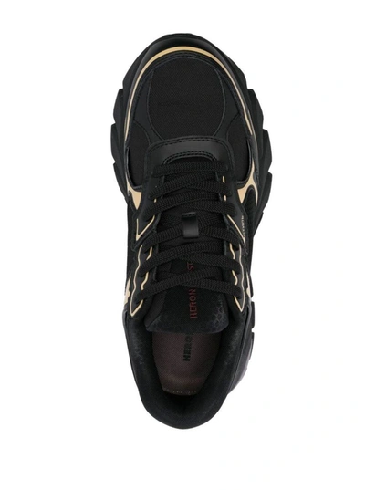 Heron Preston Block Stepper Low Top Sneakers In Black