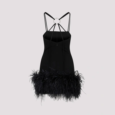 Shop Attico The   Fujiko Slip Dress In Black