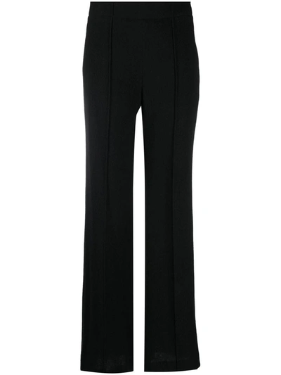 Shop Chloé Flare Leg Trousers In Black