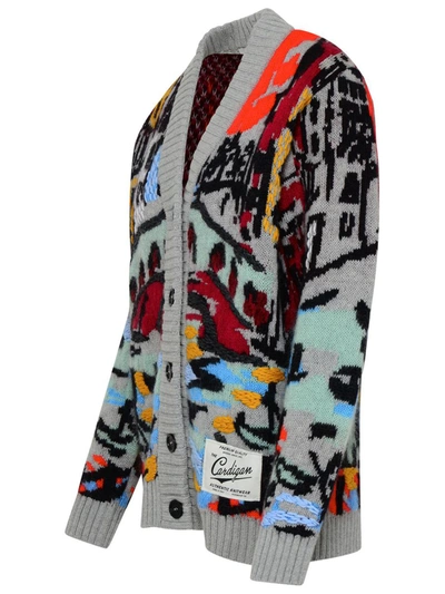 Shop Missoni Wool Blend Cardigan In Multicolor