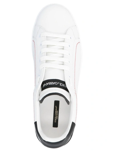 Shop Dolce & Gabbana 'portofino' Sneakers In White/black