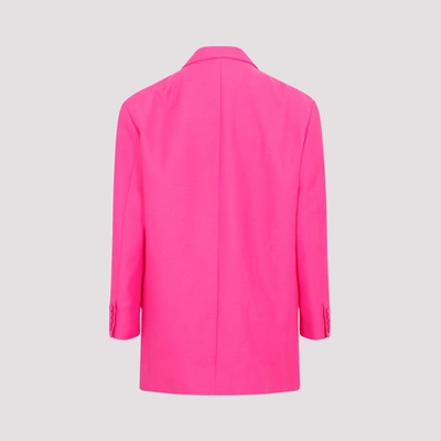 Shop Valentino Jacket In Pink &amp; Purple