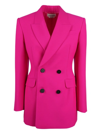 Shop Alexander Mcqueen Jacket Clothing In Pink &amp; Purple