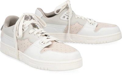 Shop Acne Studios Leather Low-top Sneakers In White