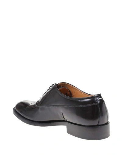 Shop Maison Margiela Lace-up Shoe In Brushed Calfskin In Black