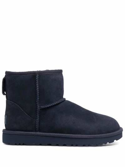Shop Ugg Mini Classic Ii Ankle Boots In Blue