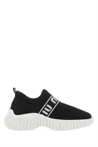 Shop Miu Miu Sneakers In Black