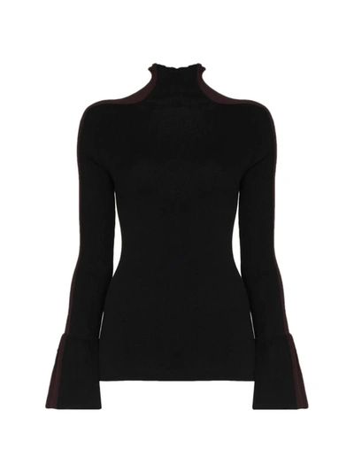 Shop Moncler 2  Genius 1952 Contrast Panel Sweater In Black