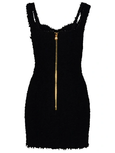 Shop Balmain Dress In Black