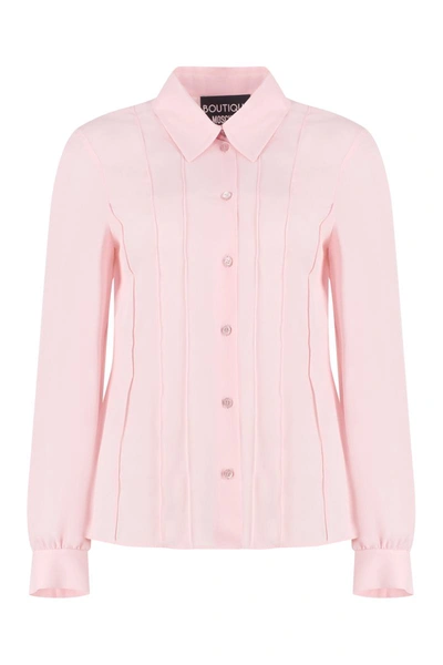 Shop Boutique Moschino Silk Shirt In Pink