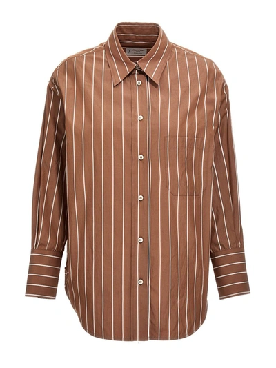 Shop Alberto Biani 'boys' Shirt In Brown