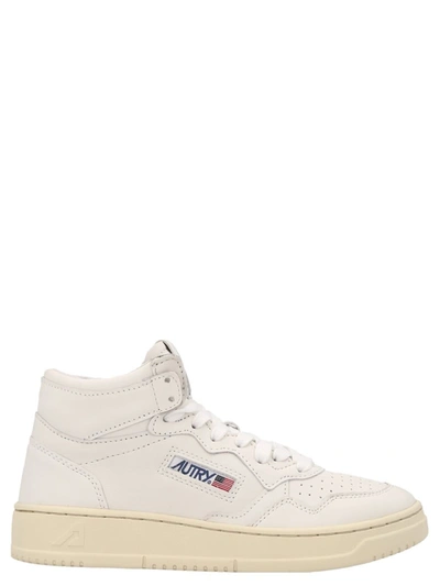 Shop Autry ' 01 Mid' Sneakers In White