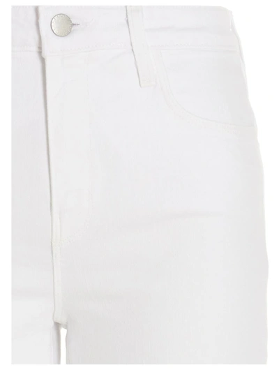 L'agence Marty Ultra High Rise Flare Jeans In White