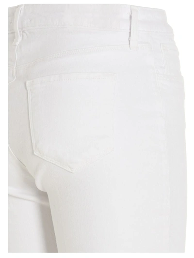 L'agence Marty Ultra High Rise Flare Jeans In White