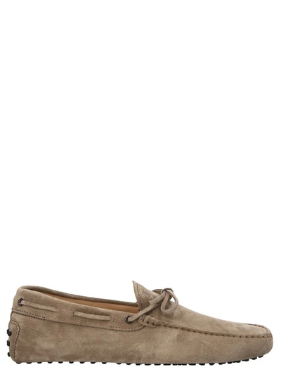 Shop Tod's 'driver' Loafers In Beige