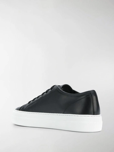 Shop Common Projects Leather Tournament Low Super Sneakers In Black
