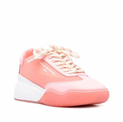Shop Stella Mccartney Loop Lace-up Sneakers In Pink