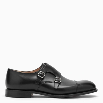 Shop Church's Monk Strap Cowes 173 Derby Shoes In Black