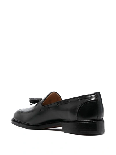 Shop Tricker's Elton Moccasins Shoes In Black