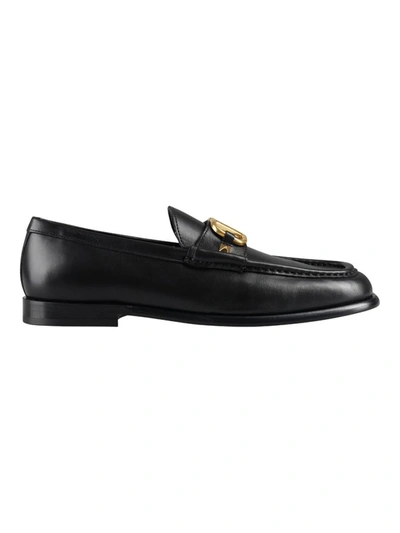 Shop Valentino Garavani Loavers Shoes In Black