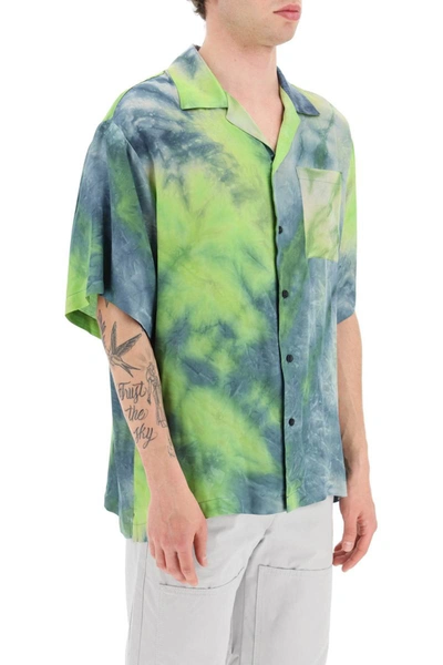 Shop Msgm Tie-dye Short-sleeved Shirt In Multicolor