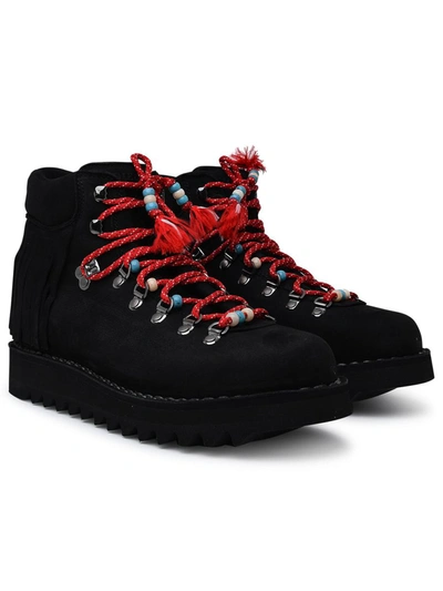 Shop Alanui Roccia Black Leather Boots