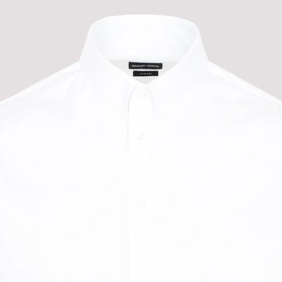 Shop Giorgio Armani Cotton Shirt In White
