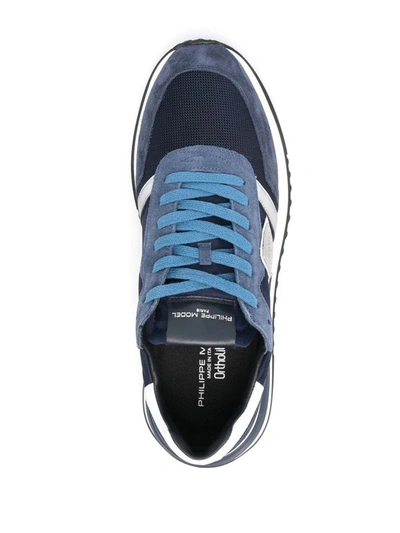 Shop Philippe Model Tropez 2.1 Running Sneakers - Bleu In Blue