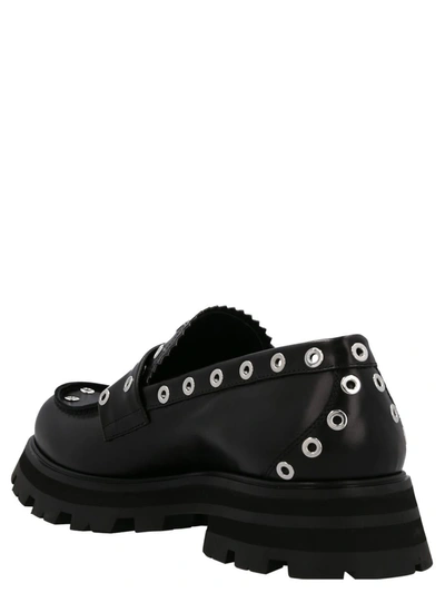 Shop Alexander Mcqueen Chunky Stud Loafers In Black