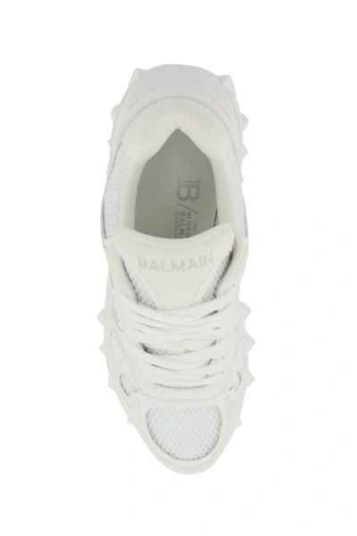 Shop Balmain 'b-east' Sneakers In White
