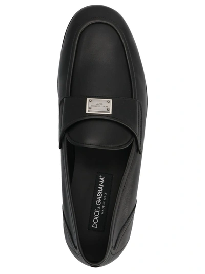 Shop Dolce & Gabbana 'ariosto' Loafers In Black