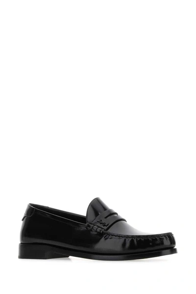 Shop Saint Laurent Loavers In Black