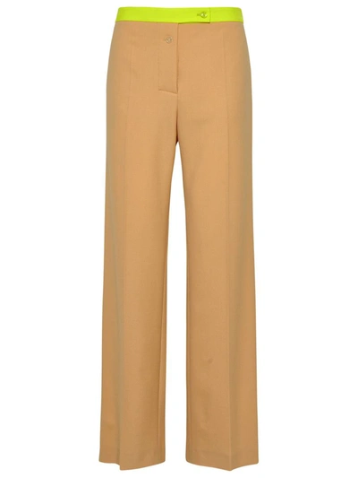 Shop Off-white Beige Wool Blend Active Pants In Brown