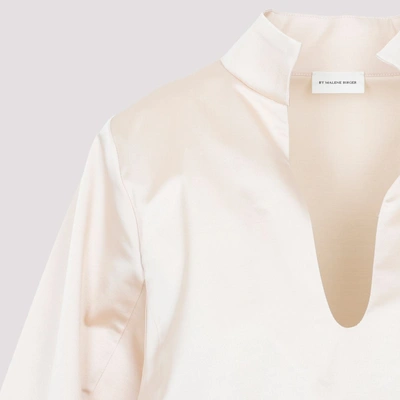 Shop By Malene Birger Lomaria Shirt In Nude &amp; Neutrals
