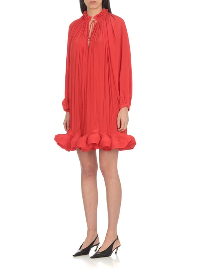 Shop Lanvin Dresses In Poppy Red