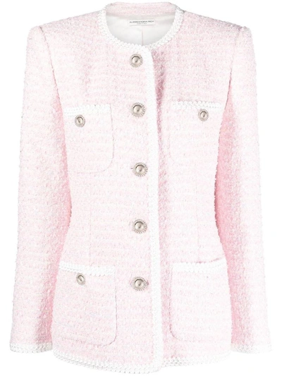 Shop Alessandra Rich Jacket Clothing In Pink &amp; Purple