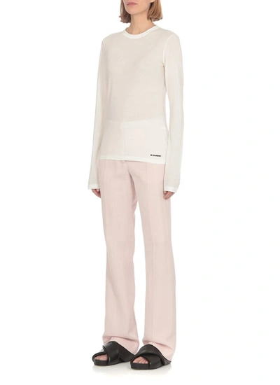 Shop Jil Sander Trousers Pink