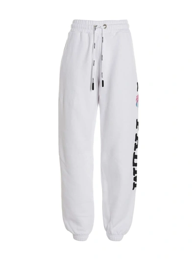 Shop Palm Angels 'i Love Pa' Joggers In White