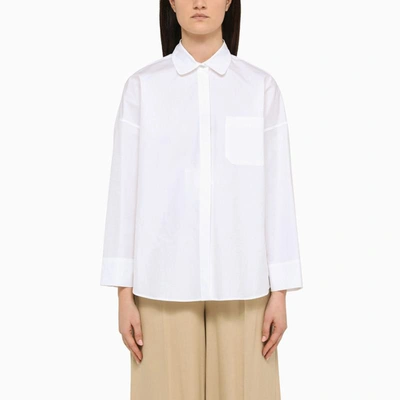 Shop 's Max Mara Classic Poplin Shirt In White
