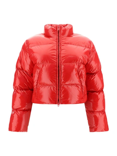 Shop Balenciaga Down Jackets In Red