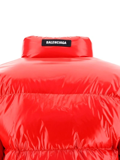 Shop Balenciaga Down Jackets In Red