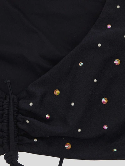 Shop Alessandra Rich Bikini With Long Sleeves In Black