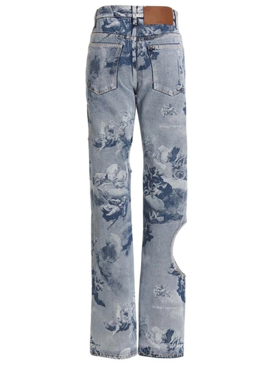 Shop Off-white Jeans 'sky Meteor Cool Baggy' In Light Blue